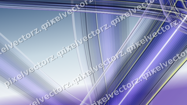 Abstract glass arc in blue and cyan