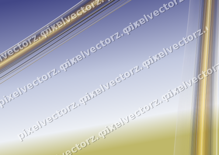 Abstract glass arc in dark blue and amber