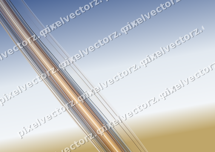 Abstract glass arc in dark blue and red