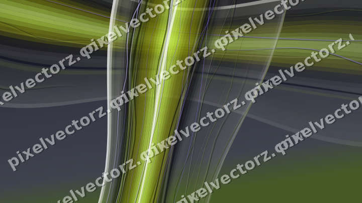 Abstract glass arc in purple and lime
