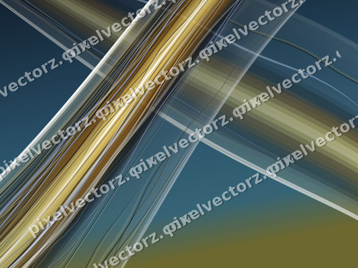 Abstract glass arc in amber and pale orange