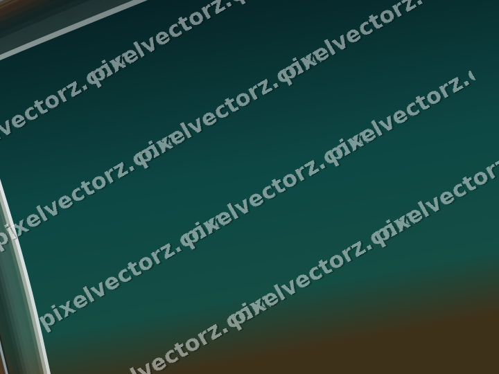 Abstract glass arc in dark teal and orange