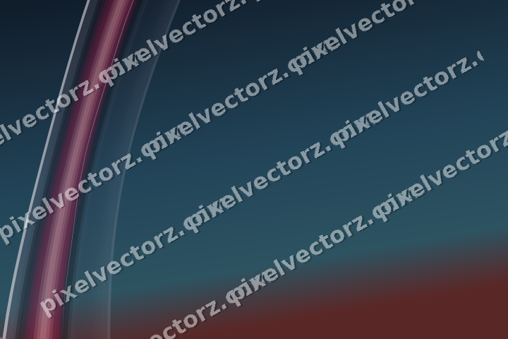 Abstract glass arc in pale pink and pale red