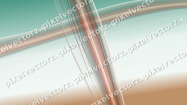 Abstract glass arc in dark green and orange