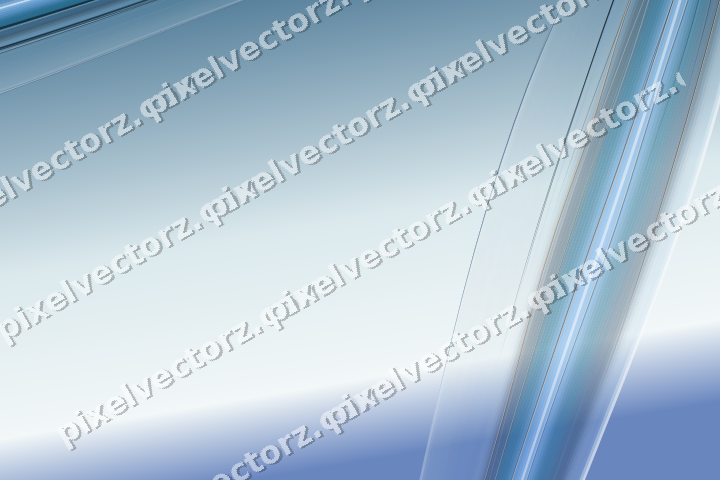 Abstract glass arc in cyan and blue