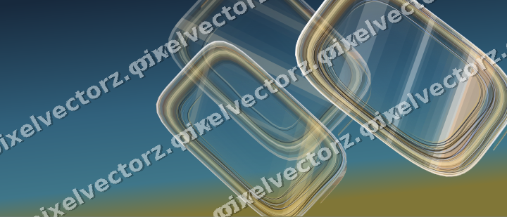 Abstract glass arc in orange and amber