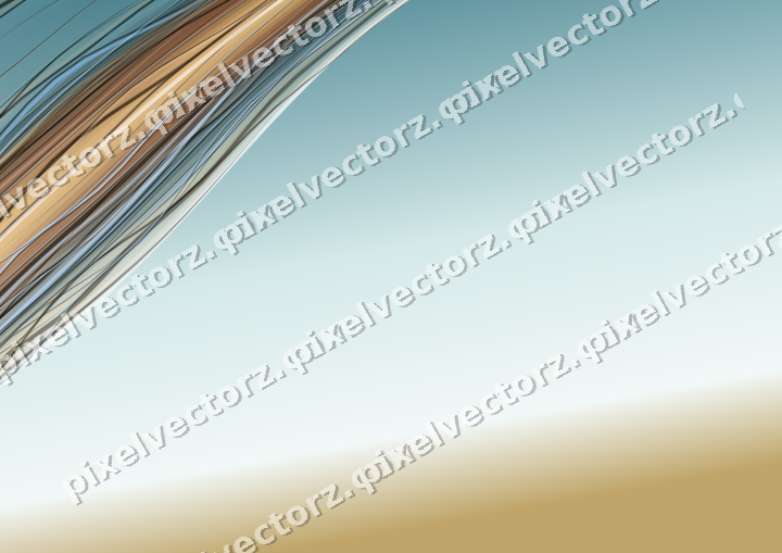 Abstract glass arc in pink and cyan