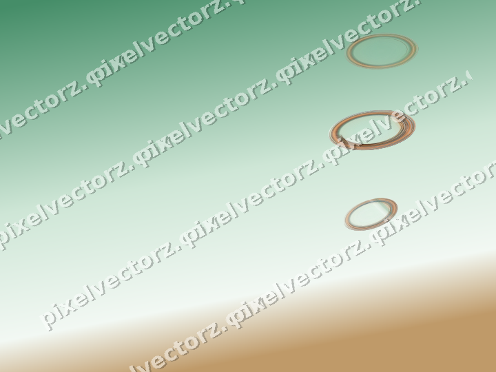 Abstract glass arc in dark green and orange