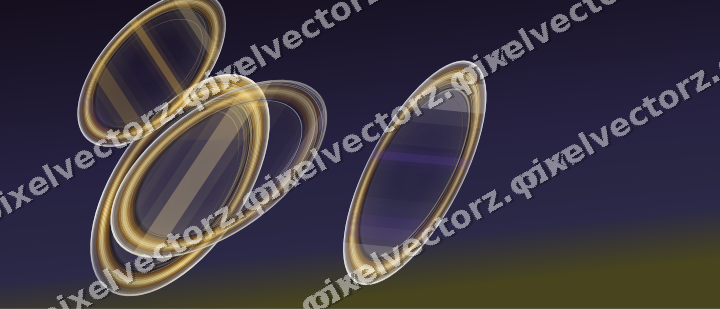 Abstract glass arc in amber and purple
