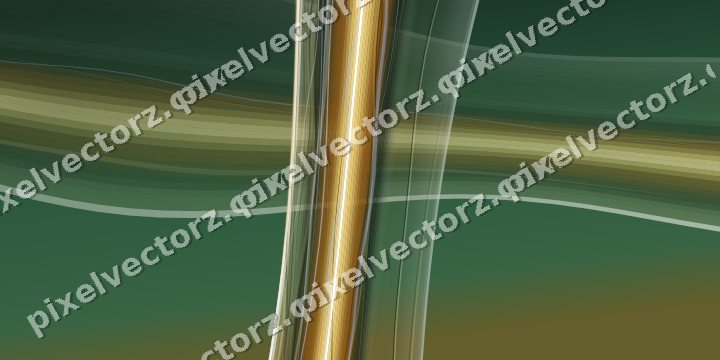 Abstract glass arc in amber and dark green