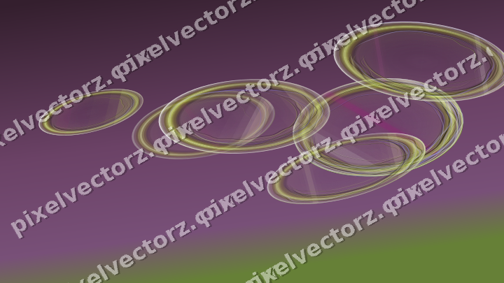 Abstract glass arc in dark magenta and lime