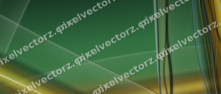 Abstract glass arc in dark green and amber
