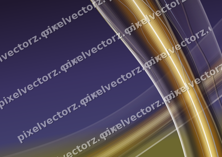 Abstract glass arc in amber and purple