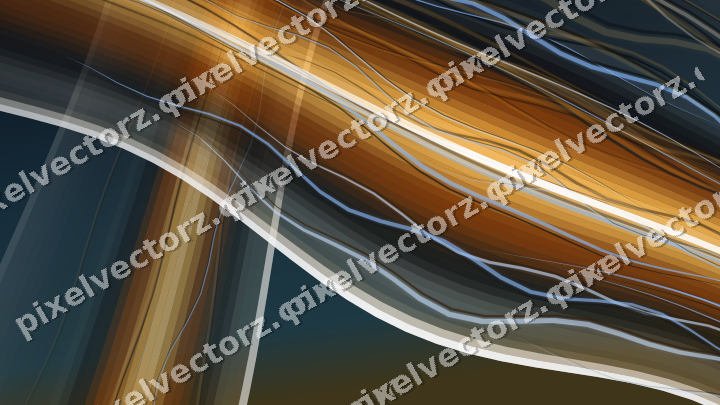 Abstract glass arc in pink and amber