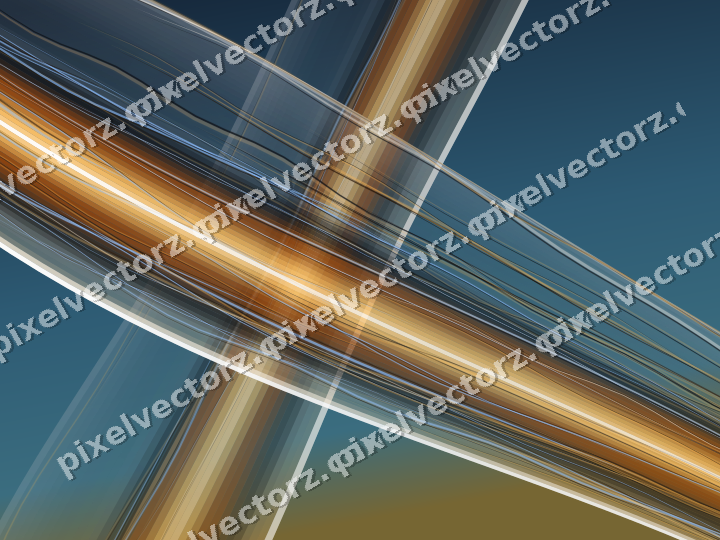 Abstract glass arc in red and orange