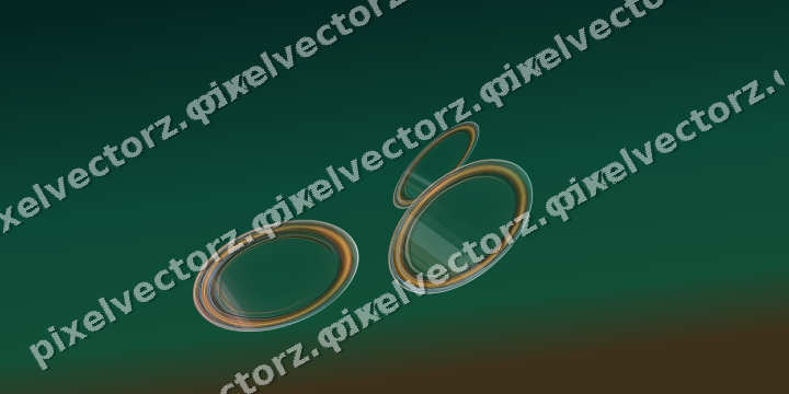 Abstract glass arc in pink and orange