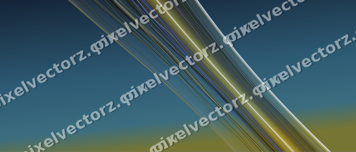 Abstract glass arc in dark pink and red