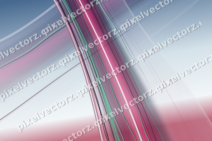 Abstract glass arc in dark pink and yellow