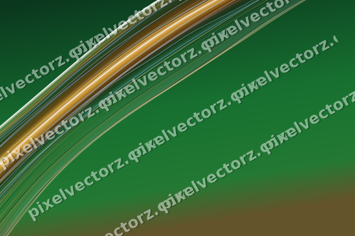 Abstract glass arc in red and orange