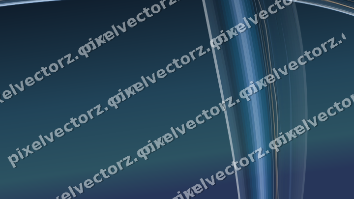 Abstract glass arc in dark blue and white