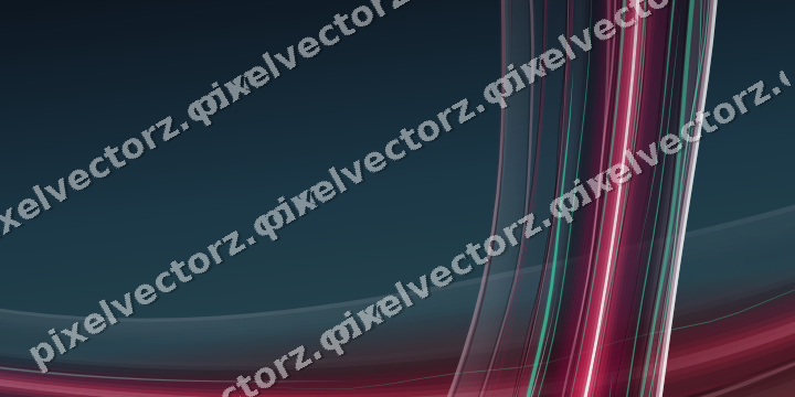 Abstract glass arc in dark lime and dark pink