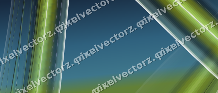 Abstract glass arc in purple and lime
