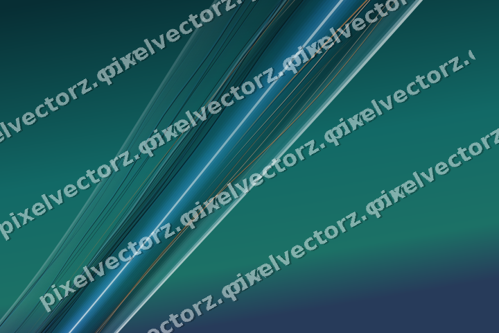 Abstract glass arc in teal and pale cyan