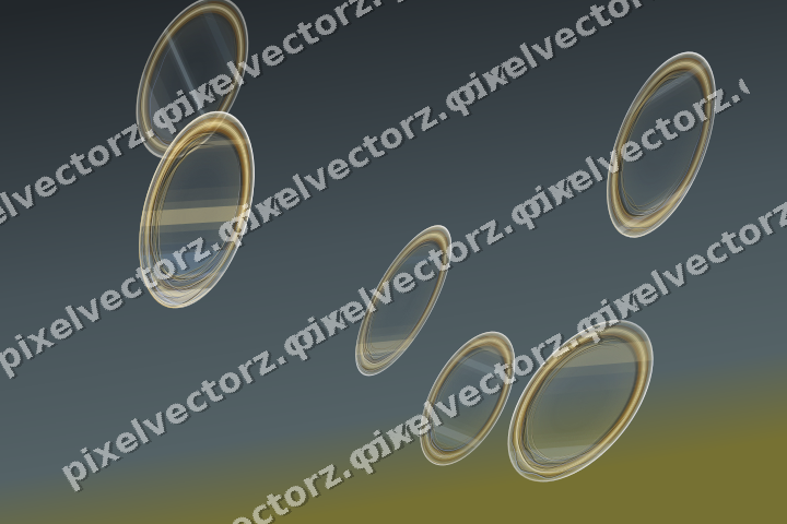 Abstract glass arc in amber and grey