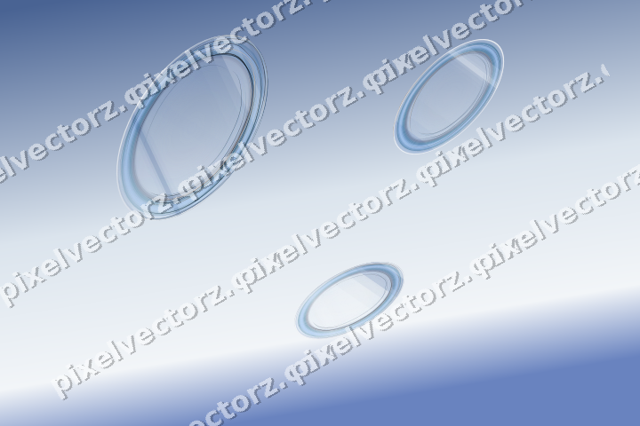 Abstract glass arc in dark blue and white