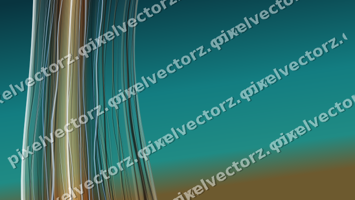 Abstract glass arc in pink and cyan