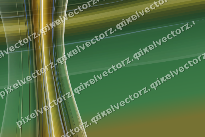 Abstract glass arc in dark green and amber