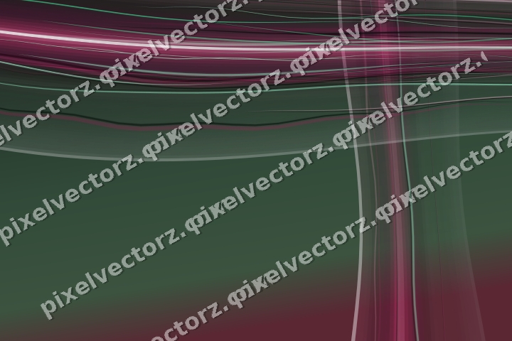 Abstract glass arc in dark pink and green