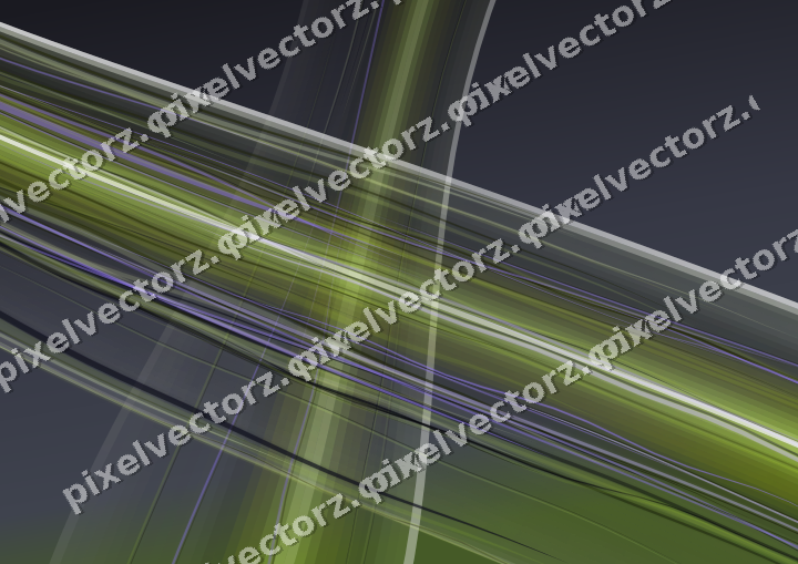 Abstract glass arc in purple and lime