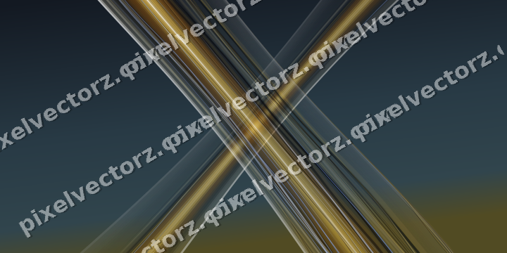 Abstract glass arc in amber and green
