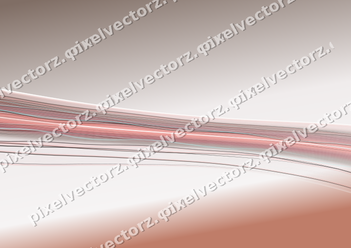 Abstract glass arc in red and pale amber