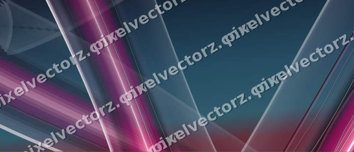 Abstract glass arc in pink and blue