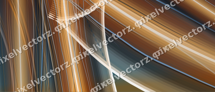 Abstract glass arc in orange and amber