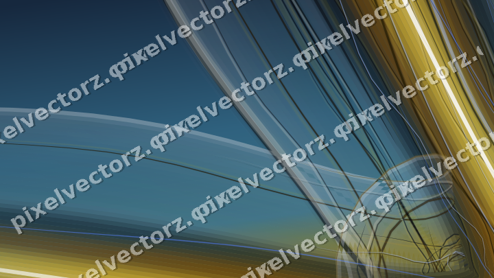 Abstract glass arc in dark green and amber