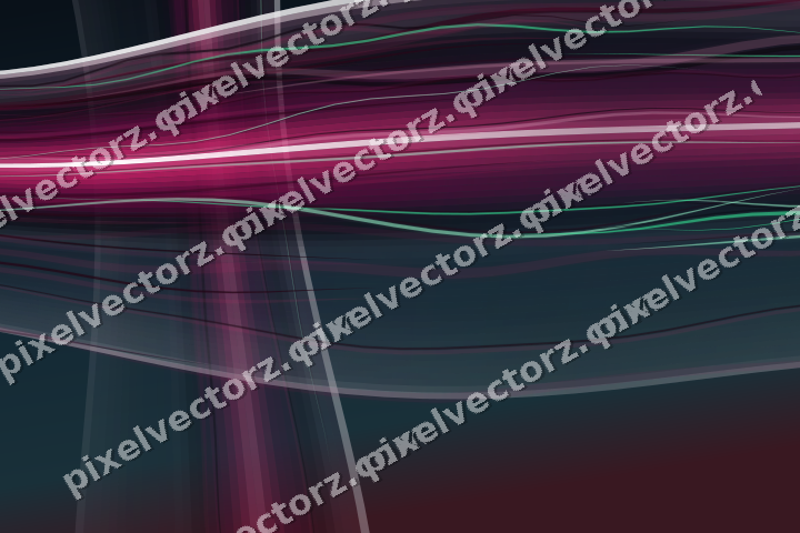 Abstract glass arc in dark pink and green