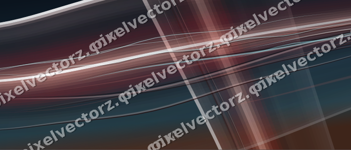 Abstract glass arc in yellow and red