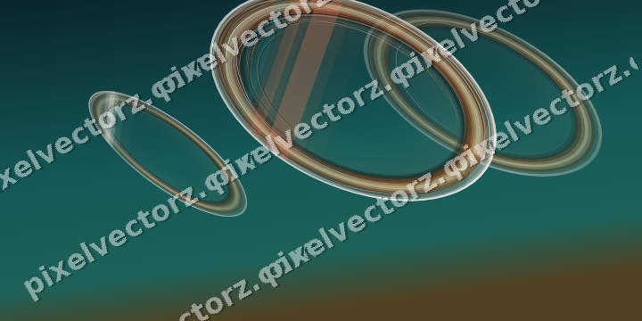 Abstract glass arc in dark teal and orange