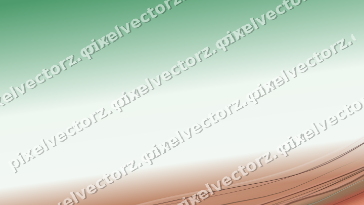 Abstract glass arc in dark green and red