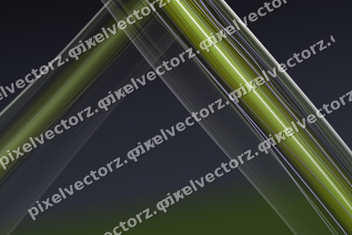 Abstract glass arc in purple and lime