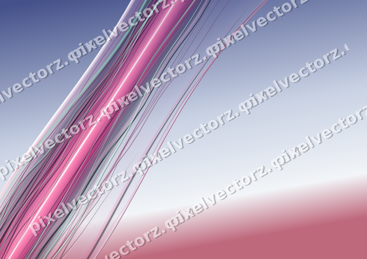 Abstract glass arc in pink and blue