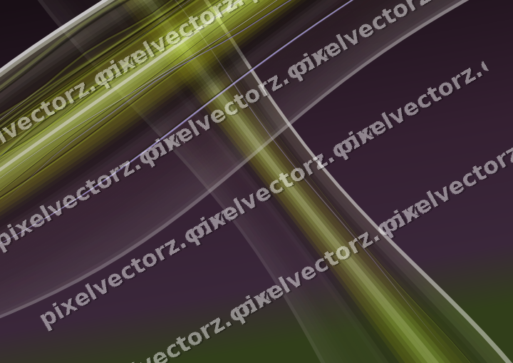 Abstract glass arc in dark magenta and lime