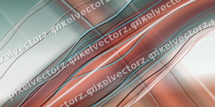 Abstract glass arc in red and orange