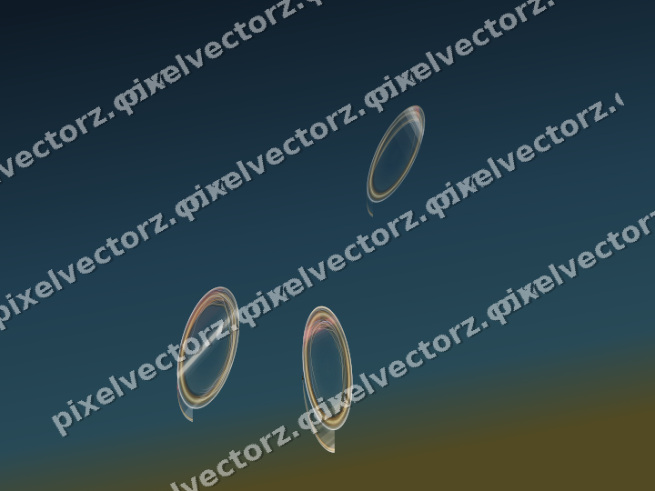 Abstract glass arc in dark pink and red