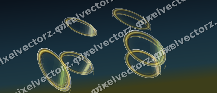Abstract glass arc in lime and amber