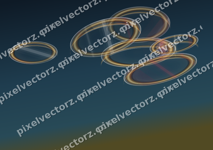 Abstract glass arc in dark pink and red