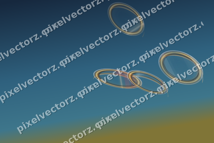 Abstract glass arc in dark pink and red